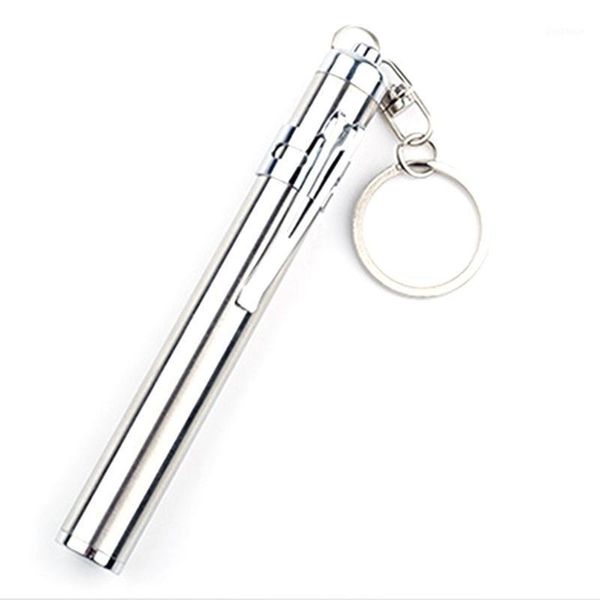 

portable mini led battery powered super bright torch light pen lightweight with key ring1