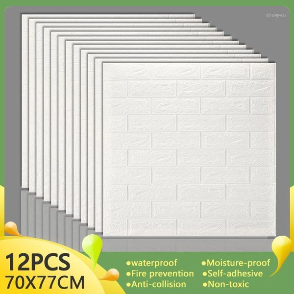 

3d wall stickers home decor living room imitation brick self-adhesive wallpaper waterproof panels bedroom kitchen tv backdrop1