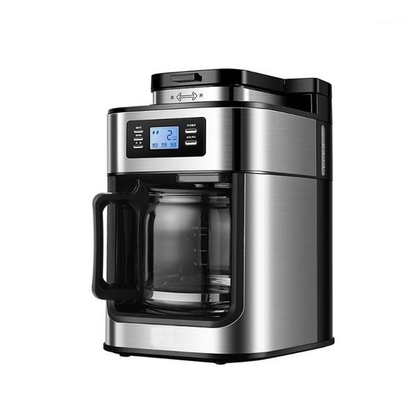 

2 in 1 coffee machine grinding integrated led-display coffee grinder american maker1