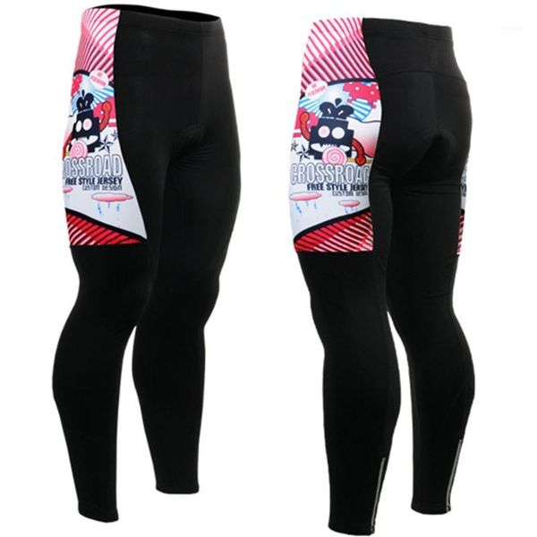 

quick dry men sport running compression tights skins elastic gym fitness bike bicycle cycling pants trousers spandex1, Black