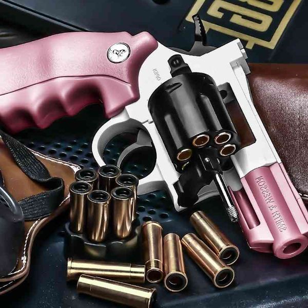 

5444revolver zp5 357 shell throwing pistol soft bullet toy weapon cs model gun for boys children gift