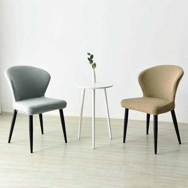 

1/2/4pcs seat cover for curved chair removable armless shell chair cover banquet home l slipcover elastic seat protector1