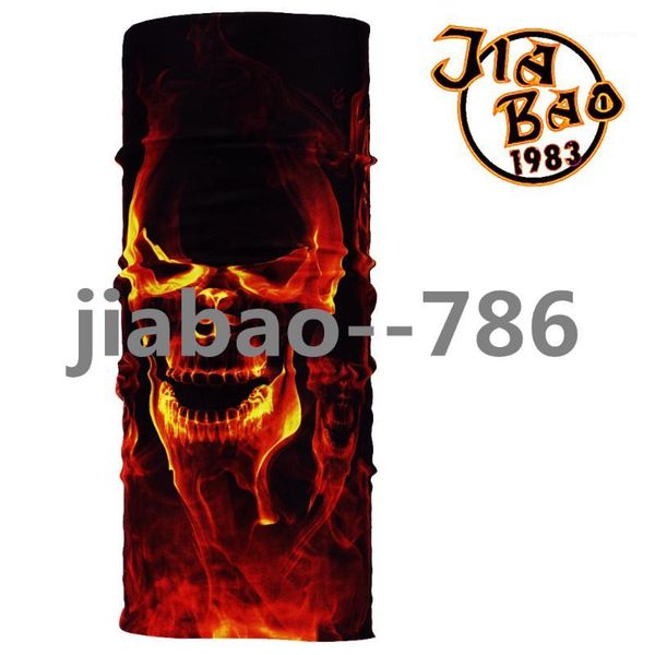 

wholesale-skull bandana stretchable tubular bandana for ski 25*48cm face mask cap neck tube multifunctional scarf men magic skull bandana1, Blue;gray