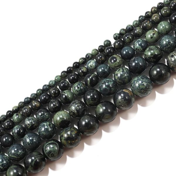 

1strand lot 4 6 8 10mm natural green malachite stone round loose spacer bead for bracelet jewelry makings supplies wholesale h qyldhk, Silver