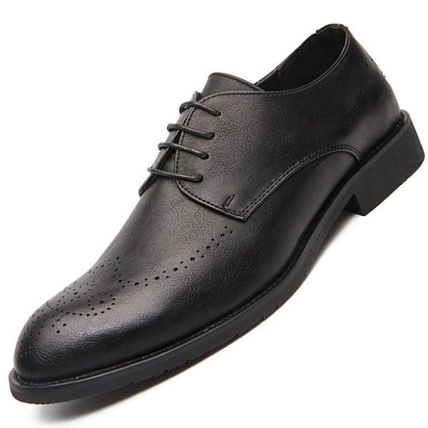

men shoes dress business oxfords classic gentleman shoes elegant patent leather formal men social black brown