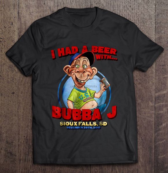 

men funny t shirt fashion tshirt i had a beer with bubba j sioux falls women t-shirt sport hooded sweatshirt hoodie