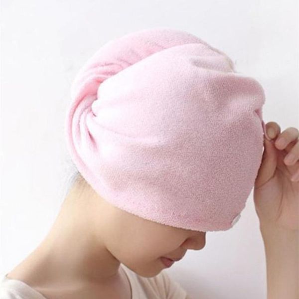 

microfibre water absorbent hair cap for men women quick drying towel bath cap1