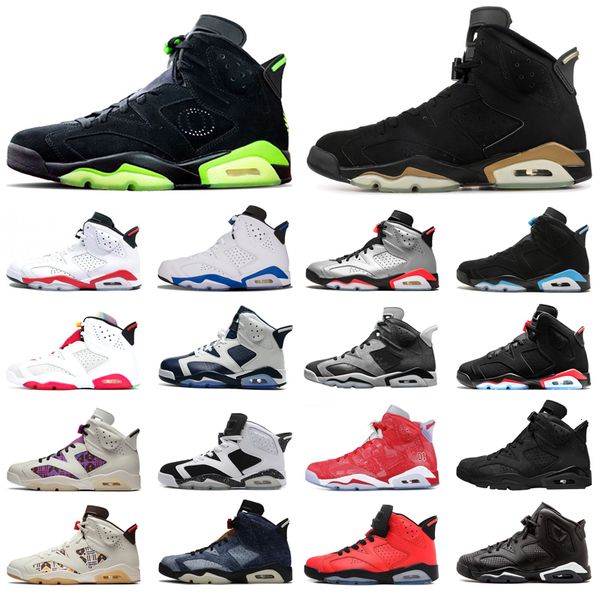 

6 6s basketball shoes mens pe dmp olympic millennial pink tinker hatfield infrared reflective floral trainers jumpman men sports sneakers, White;red