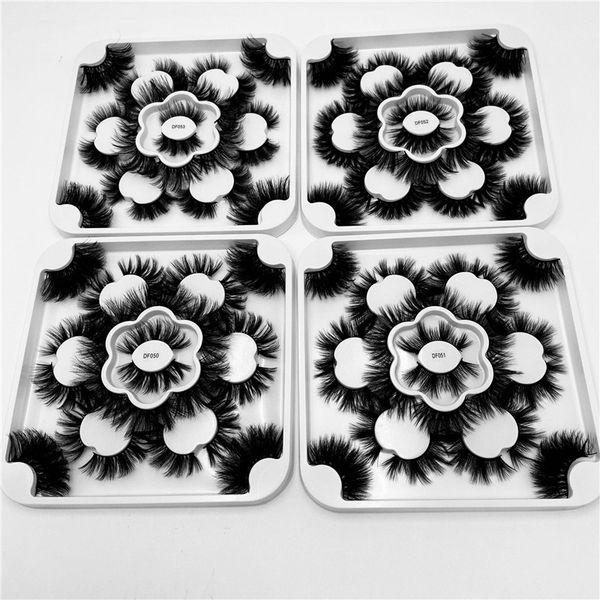 

new 14 pairs faux 8d mink eyelashes 25mm false eyelashes fake mink eyelash handmade dramatic eye makeup eyelash extension