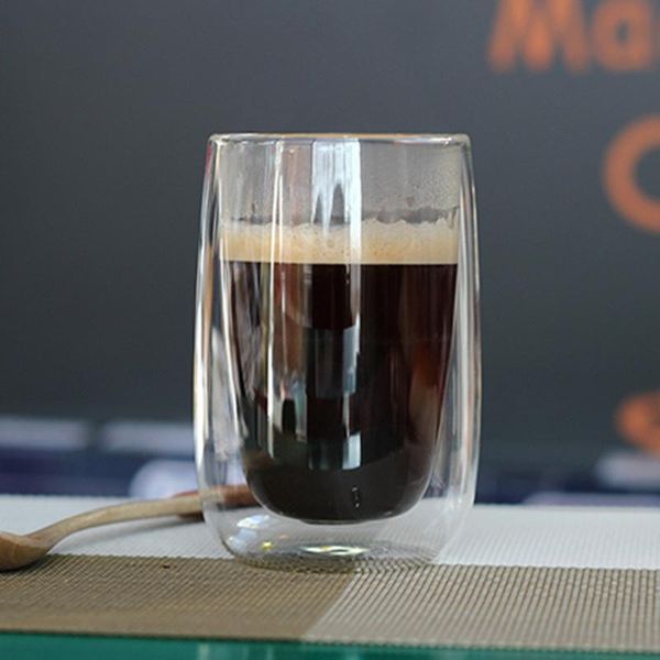 

espresso tea milk cup double transparent glass heat insulation drinking glasses wine whisky beer cocktail stemless wine glass qylcla mywjqq