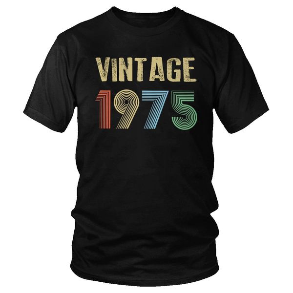 

gorgeous vintage 1975 short sleeve pure tee crew neck summer 45 years old 45th birthday gift sport hooded sweatshirt hoodie men t shirt
