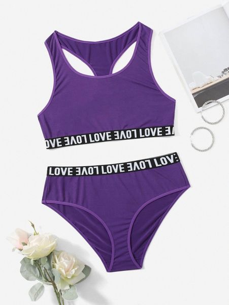 

plus letter tape lingerie set k8wo#, Black;white