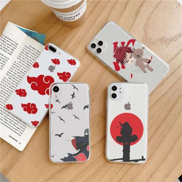 

naruto japane animation assistant uzumaki cartoon transparent mobile phone box vip 5 5s 5c se 6 6s 7 8 11 12 plus mini x xs x xr pro max