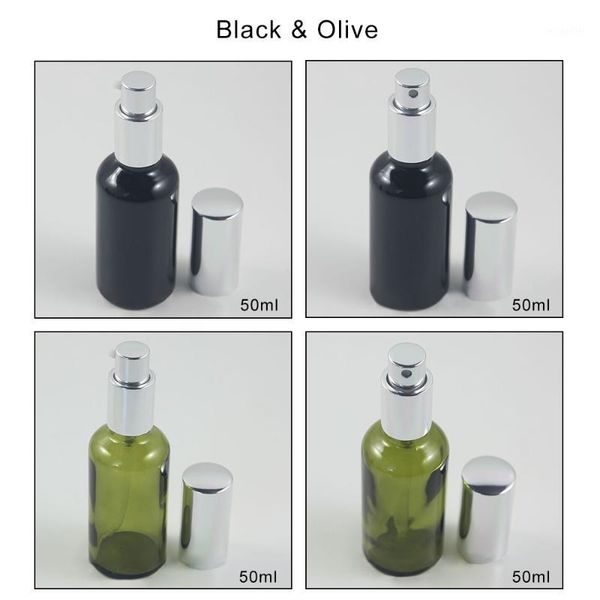 

storage bottles & jars green frosted/blue frosted 50ml perfume packaging bottle glass ,50ml silver spray and lotion pump bottle1