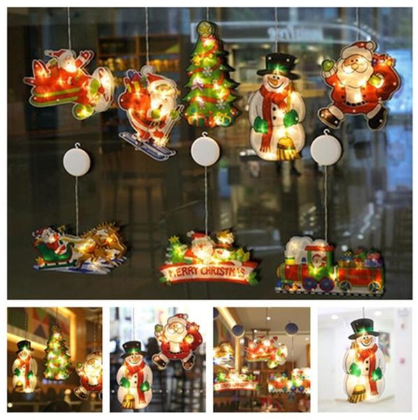 

christmas pendant sucker lights festival decorations x-mas led hanging lights party hanging ornament wall decor flashing lamp dhl cz110902, Black;white