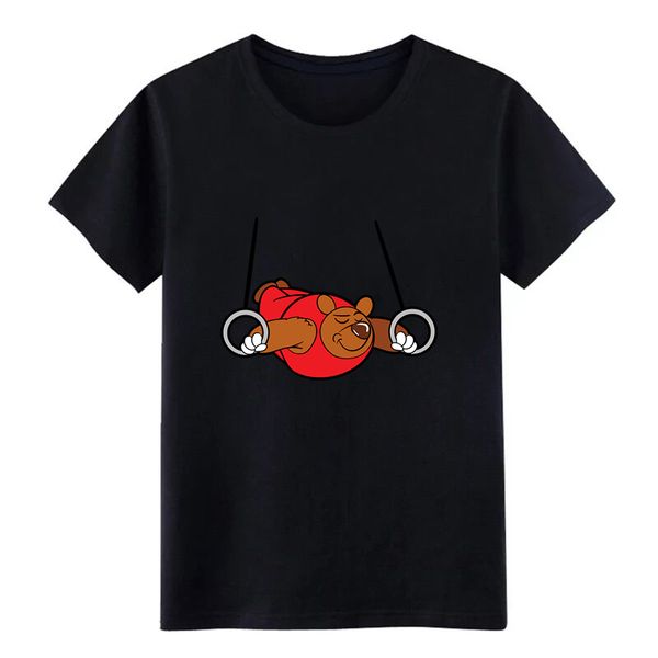 

мужской медведь гимнастика гимнастка акробатика фитнес спорт печатного письмо фитнес basic spring pictures дизайнеры балахон футболка толсто