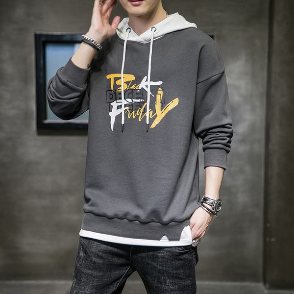 

2021 men hoodies winter japan style mens hip hop casual sweatshirts streetwear males japanese print letter printed fleece 00q4, Black