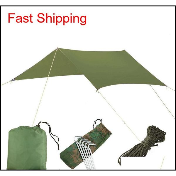 

3 colors waterproof camping mat 3* tent cloth multifunction awning tarps picnic mat tarp shelter garden building qylmnj ppshop01