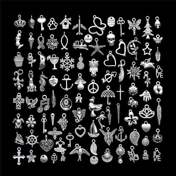 

diy jewelry making handmade charms mixed smooth tibetan silver alloy pendant for necklace bracelet jewelry making and crafting kimter-k433fa