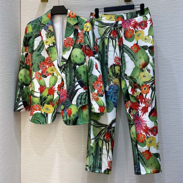 

2020 autumn and winter new luxury design warm jacket pants super classic casual all-match temperament ladies suit ing, White