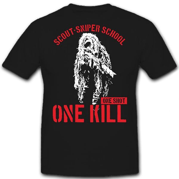 

sport 2019 new summer cool tee shirt scout sniper school one skill ghillie suit us army usmc rifle bundeswehr funny t-shirt