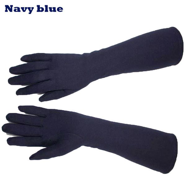 

38 см длинные вязаные варежки из хлопковых перчаток и высокой эластичной втулки для сохранения пружины и осени на территории отеля 201104, Blue;gray