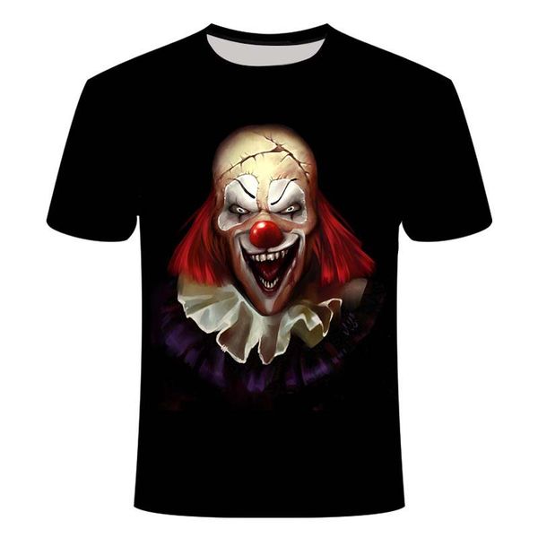 

clown pattern t-shirtfashion 3d t-shirt horror t-shirt t-shirt shirt boy clothing 3d print shirts oversized humor kawaii men clothing