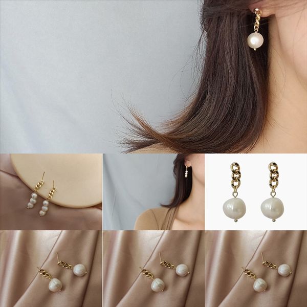 

qruu real pearl studs back earring pink small natural pearl cultured sterling silver mm round freshwater, Golden