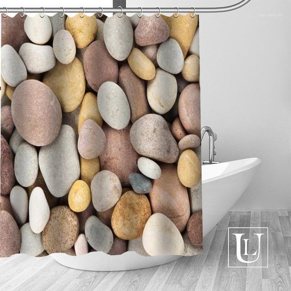 

cobblestone shower curtains custom design creative shower curtain bathroom waterproof polyester fabric1