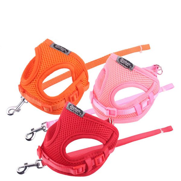

dog collars & leashes lovely harnesses simpel vest type pet for small and medium with traction belt supplies