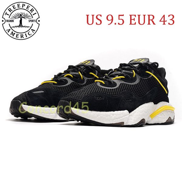

treeperi runner 511 v1 soft sole running shoes black white yellow us 9.5 eur 43 for men trainers