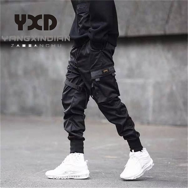 Punk Style Men Cargo Pants Casual Streetwear Harem Pant 2020 Trendy Hip Hop Mens Jogger Stylish Youth Male Trousers Size LJ201222