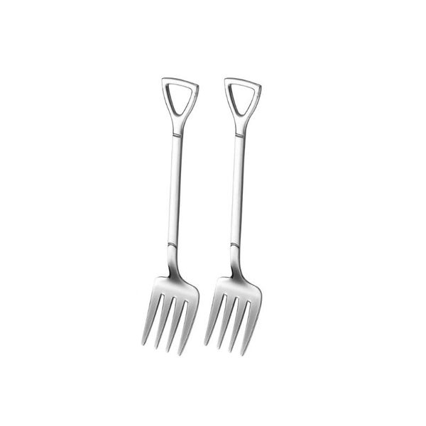 

2pcs stainless steel ice spoon shovel coffee spoon funny tableware kitchen gadget birthday gift h bbyrzp