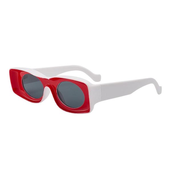 

candy colors sunglasses woman oval glasses for women brand designer fashion trend uv400 polycarbonate eyewear driving red oculos, White;black