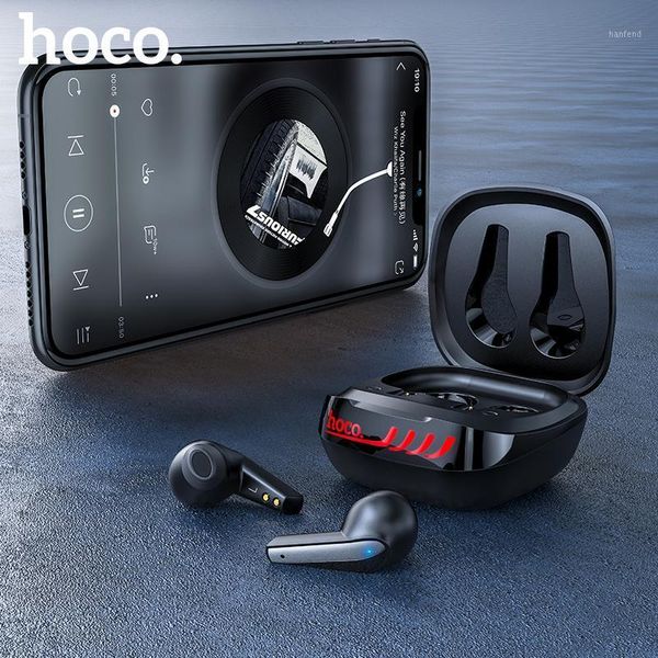 

hoco new tws wireless bluetooth earphone 5.0 intelligent touch control wireless tws earphones 3d stereo gaming sport headset1