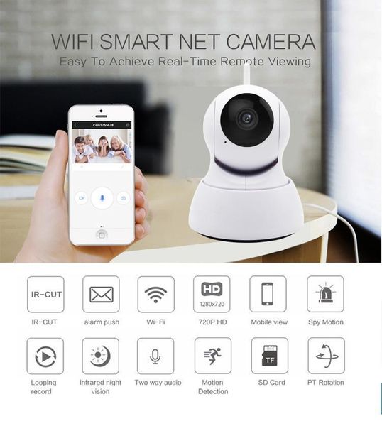 

cameras 1080p 720p ip camera security wifi wireless cctv surveillance ir night vision p2p baby monitor pet1