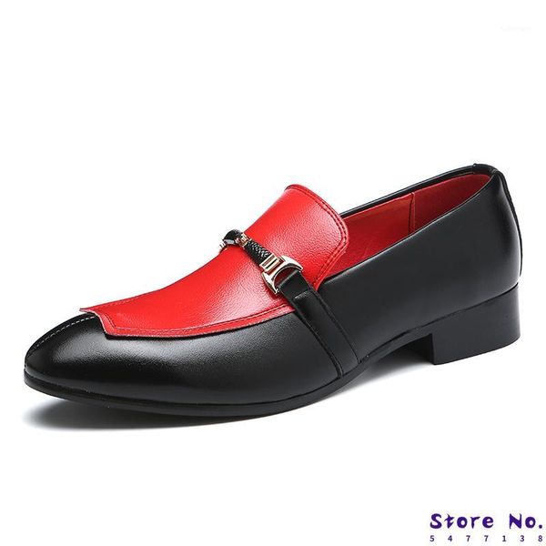

2020 handmade patchwork loafers large size men night club party dress shoes loafers business social shoes1, Black