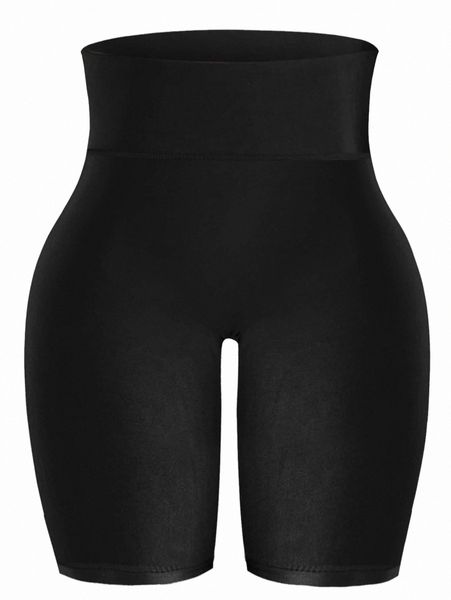 

plus high waist shapewear shorts v8oy#, Black;white