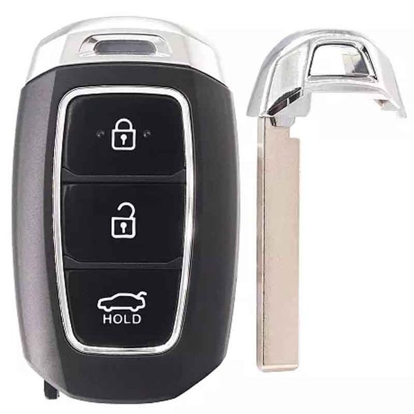 

3buttons car key case shell for h-yundai ix25 new ix35 festa sonata santafe elantra celesta with hu100 blade