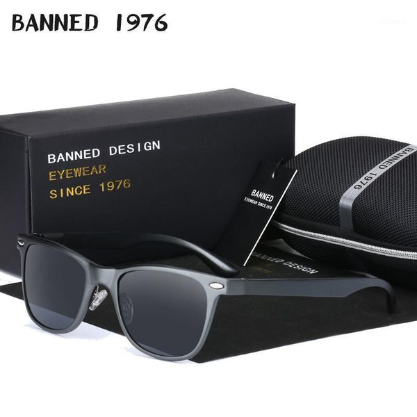 

2020 high grade polarized aluminium magnesium sunglasses uv400 men women driving vintage new sun glasses with box1, White;black