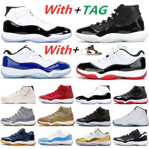 

новый стиль 25-летие 11 юбилей 11 concord 45 баскетбольные туфли белый завод metallic silver cap и платье-зала красные 11s женщины мужские к, White;red