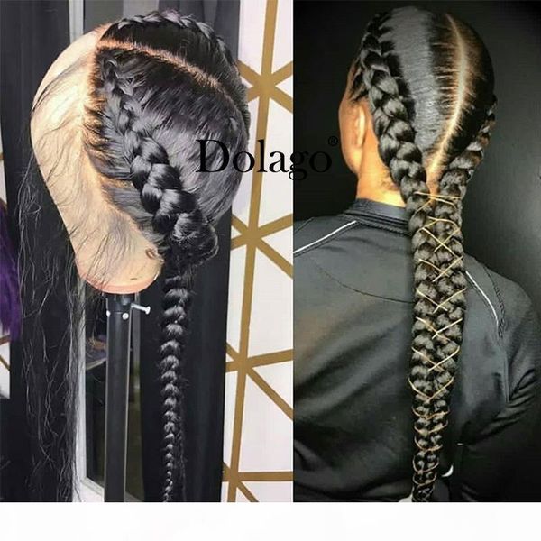 

loose wave 360 lace wig pre plucked brazilian lace front human hair wigs with baby hair 200% density dolago remy, Black;brown