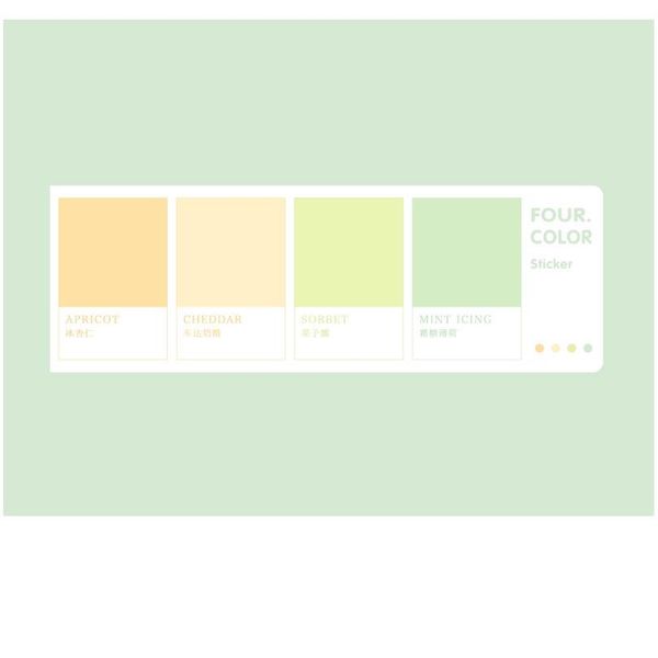 

mohamm wheel of four colors series kawaii cute sticky notes memo pad diary stationery 80pcs f wmttvq