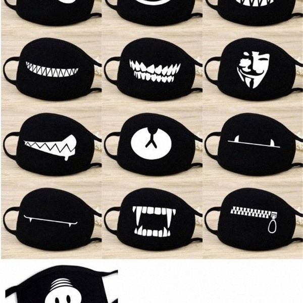 

anime cartoon women mask cotton men dustproof lucky bear face mouth masks dhl hh9-2982 syvh#