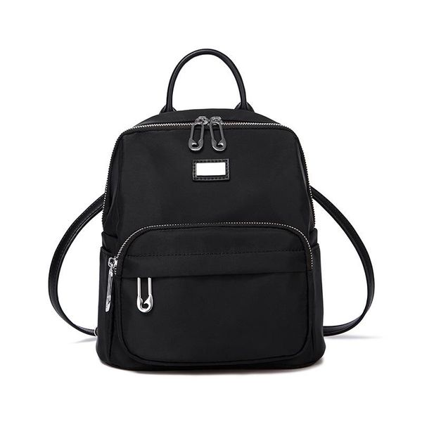 

vintage women backpack casual oxford for teenage girls herald black fashion anti-theft backpack female travel bag