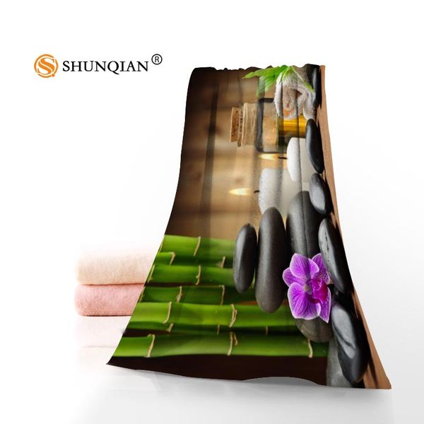 

custom zen stone towels microfiber fabric popular face towel/bath towel size 35x75cm 70x140cm print your picture