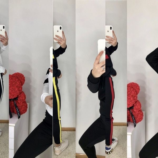 

bbboo winter autumn and 2020 new hooded navel sweater trousers sweaterpants sweater two-piece set for women ntv3d, Gray