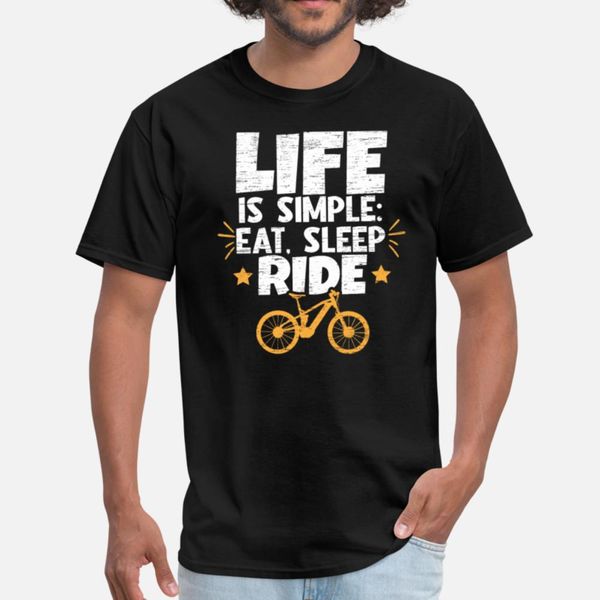 

жизнь проста eat sleep езды велосипедист ebike t shirt прохладный крупногабаритные горячая продажа tracksuit толстовка толстовка