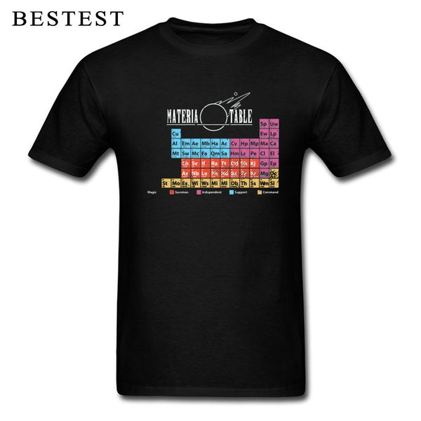 

sport materia table t-shirt men retro geek tshirt final fantasy periodic table of elements designer tees cotton black streetwear