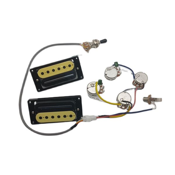 

alnico 5 humbucker pickups high output dcr 4c conductor with wiring harness